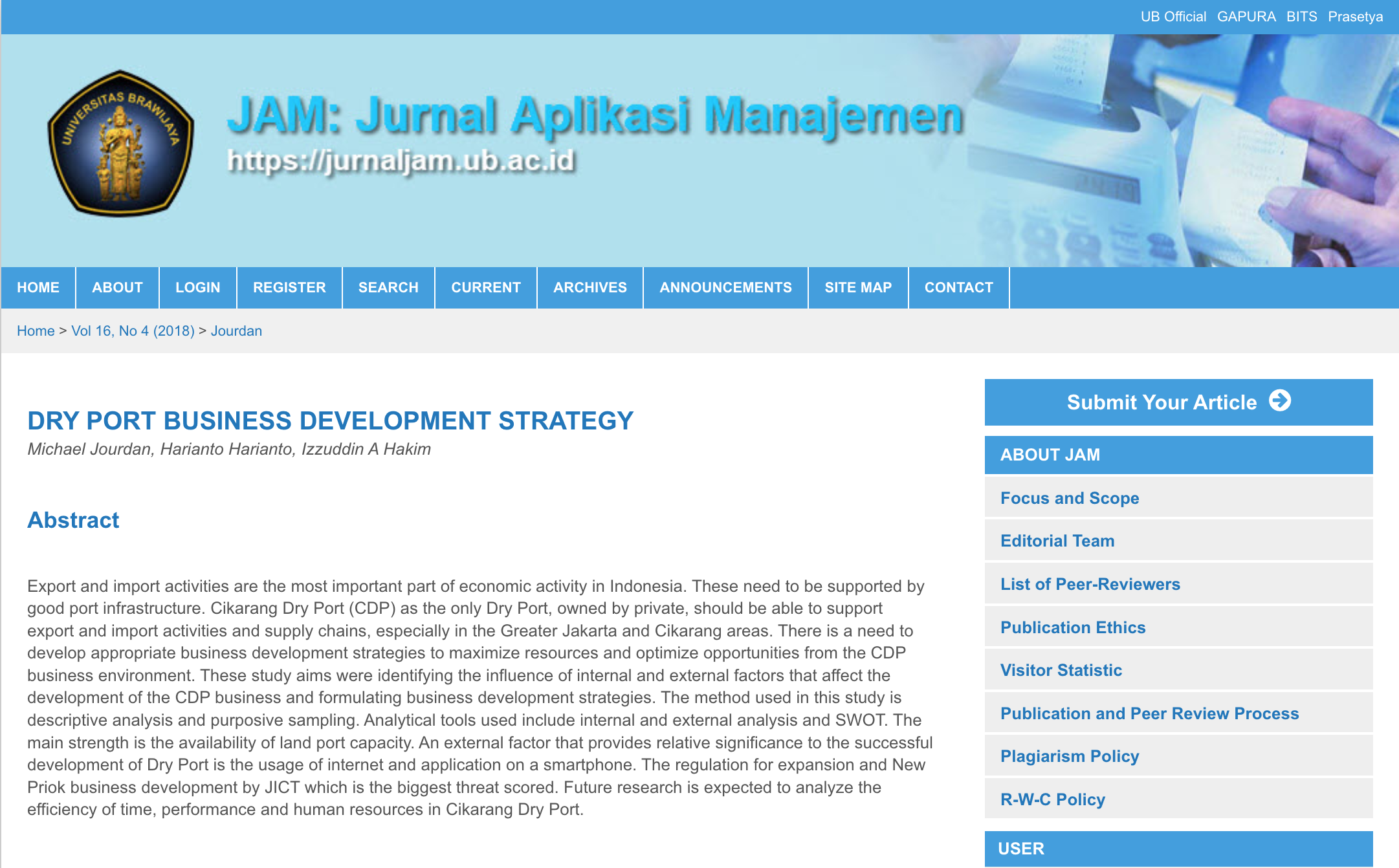 DRY PORT BUSINESS DEVELOPMENT STRATEGY
